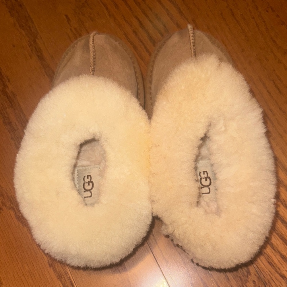 UGG Brown and Cream Slippers